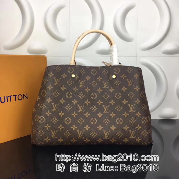 路易威登LV頂級原單M41067Montaigne 大號手提臂挽肩背商務手袋 YDH2248